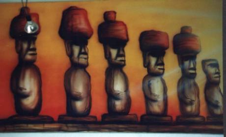 rapa nui -  tompaint -  auf Array - Array - 