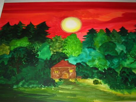 Haus im Wald - sybille schelhorn - Array auf Array - Array - Array Haus im Wald - sybille schelhorn - Array auf Array - Array - Array