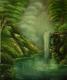 Wasserfall im Wald -  SusannasArt -  auf Leinwand - Sonstiges-Wald - 