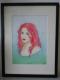 Red Hair Lady (Parfume) -  Ju Shou - Aquarell-Airbrush auf Papier - Sonstiges - 