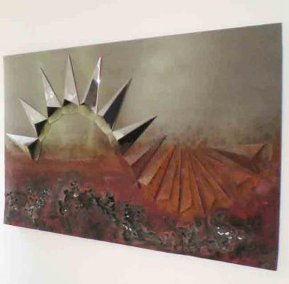 Wandbild aus Metall -  Rufalezi -  auf  - Array - 