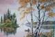 AUTUMN BIRCHES u. ANGLER - Karin Schnabl - Mischtechnik auf Papier - Sonstiges - 