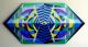 Alien Tribal Shield - Hilde van der Linden - Acryl auf Holz - Abstrakt - 