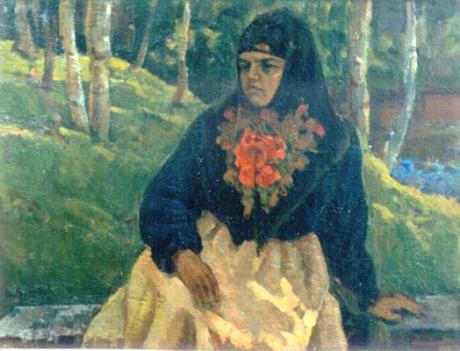 Woman, dressed in russian attire (1993) Vasilij Be - Vasilij Belikov - auf - Array - Woman, dressed in russian attire (1993) Vasilij Be - Vasilij Belikov - auf - Array -