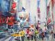 N.Y. City Guides (2010) - Anett MÃ¼nnich - Aquarell auf  - Stadtansichten-Menschen-Sonstiges - 