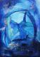 blue Passion - ingeborg zinn -  auf  - Abstrakt-Himmel-Meer-See-Wolken - 