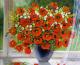 ---Poppies Bouquet in the Window