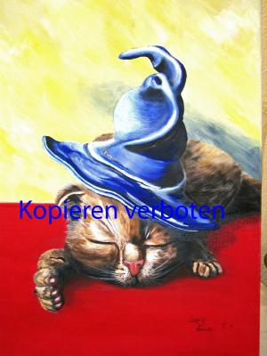 Katze Sleepy Wizard - Sonja Lowe - Array auf Array - Array - 