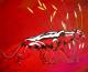 Panther in Steppe - Anette Giering - Acryl auf Leinwand - Tiere - 