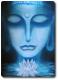 Buddha  - Askara Jinn - Kreide auf  - Religion-Menschen-Mystik-Blumen-See-Abend - 