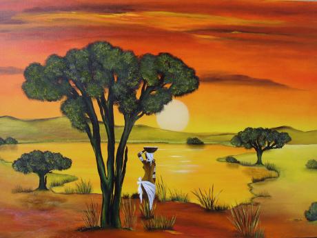 Afrika III--- - Edith Merkelbach-Gilgen -  auf  - Array - 