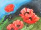 Klatschmohn 3 - Egon Rathke - Aquarell auf  - Mohn - 