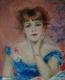 Portrait der Jeanne Samary - Serge Bego - Acryl auf Leinwand - Frauen - 