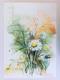 MargeritenstrauÃ bei Christine - Evelyn Brosche - Aquarell auf  - Blumen - 