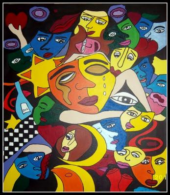 menschen-Masken - monika allenbach - Array auf Array - - Array menschen-Masken - monika allenbach - Array auf Array - - Array