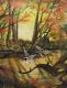 Herbstsee mit Enten - Katja Humbs - Acryl auf Leinwand - VÃ¶gel-See-Wald-Herbst - 