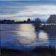 Rheinblick vom Hafen aus - ingrid wenz-gahler - Acryl auf Leinwand - Natur - Realismus