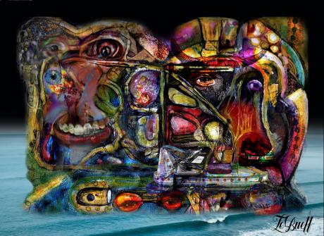 The pregnant elephant - Christian Büffel -  auf  - Array - Array