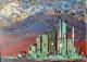 Towers - Dagmar Rasper - Acryl auf Leichtstoffplatte-Seide - Sonstiges - 